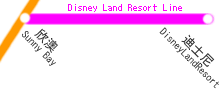 ディズニーランドリゾート線 路線図