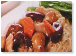 Mushrooms & Vegetables on Noodles